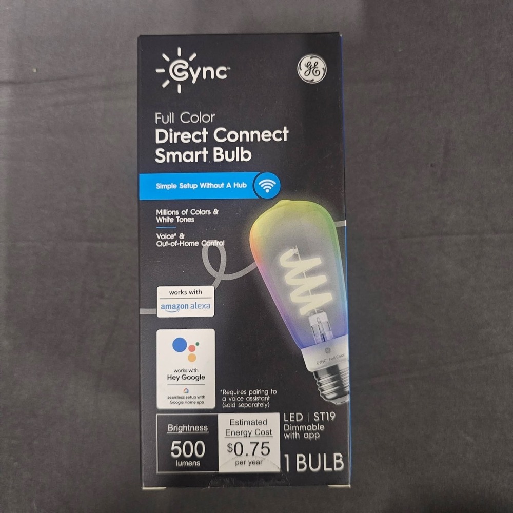 Cync Full Color Direct Connect Smart Bulb LED Works with Amazon‎ Alexa New